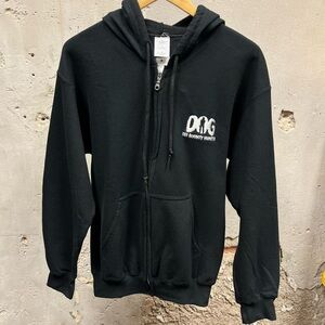 Dog The Bounty Hunter Black Fleece Full Zip Embroidered Logo Hoodie A&E Promo M